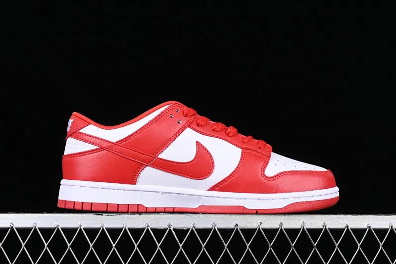 All Categories Nk SB Dunk Series Nk SB Dunk Low Low-top Sneakers Nk Dunk Low SB "University Red" White and Red Dunk Series First Layer Low-top Casual Sports Skateboard Shoes CU1727-100